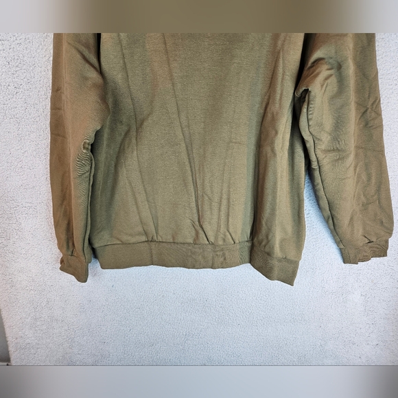 Crysully Mens Sweatshirt Jacket Sz XL & M Green Fleece Sherpa Lining  Hoodie - Picture 13 of 16